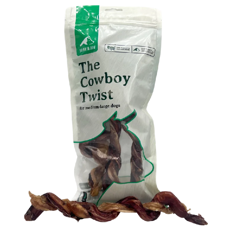 BarkNBig USA The CowBoy Twist Dog Treat,  9-10"